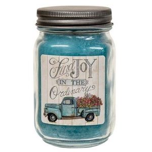 NWT Crossroads Blue Truck Seaside Escape Jar Candle 12 oz